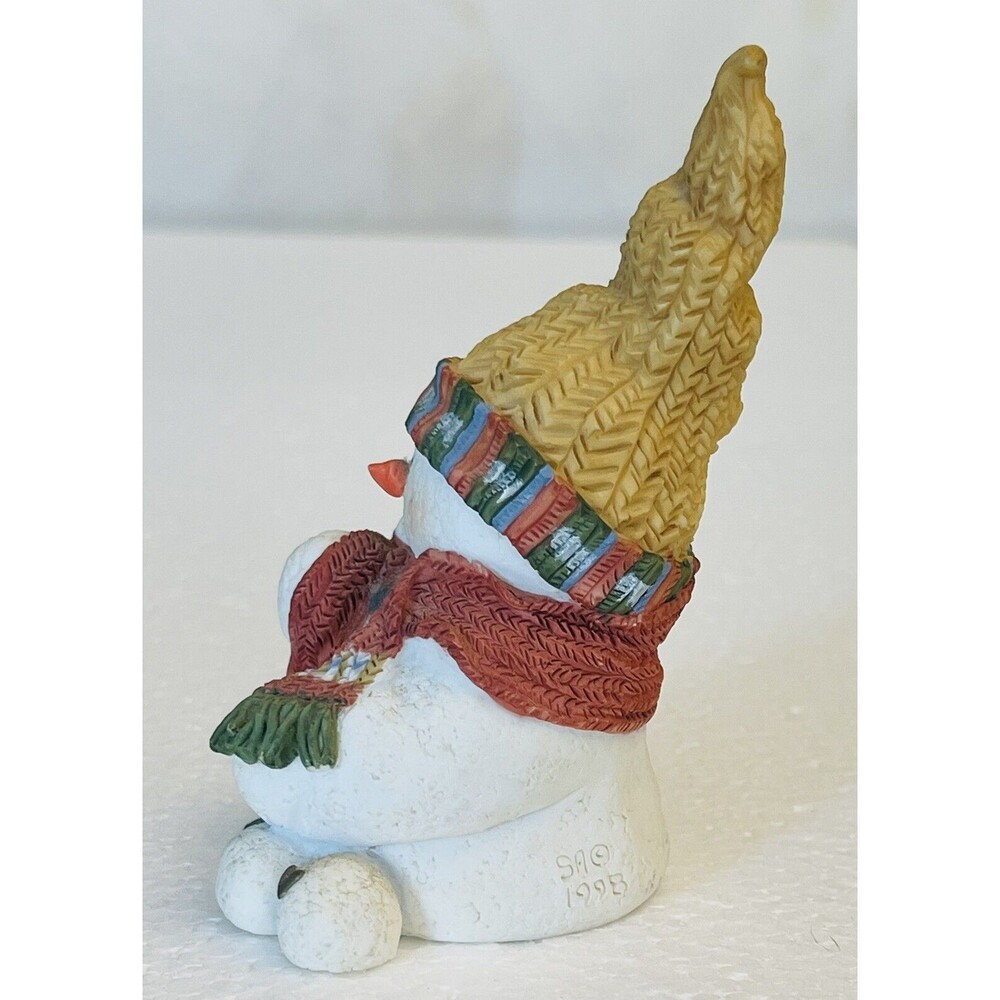 Sarah’s Attic Snowonders 6400 January Capper Snowman Dated 1998 Marked Numbered - Picture 3 of 8